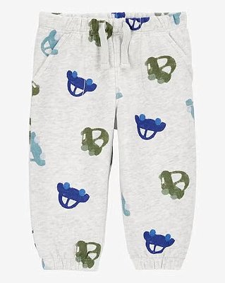 CALÇA MOLETOM FLANELADO CARTER'S - CARRINHO - MENINO