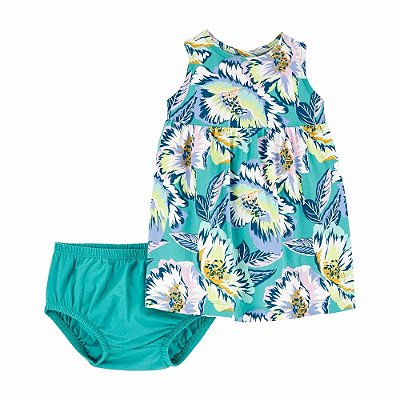 VESTIDO CARTER'S - FLORAL - MENINA