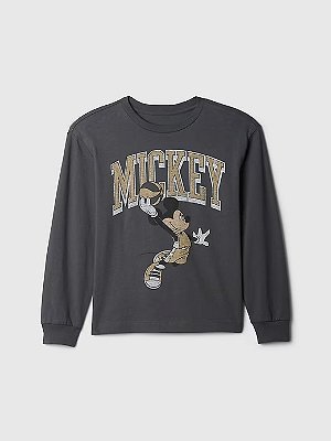 CAMISETA MANGA LONGA GAP KIDS - MICKEY GRAFITE - MENINO