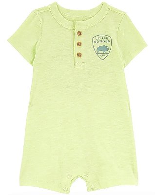 MACACÃO ROMPER CARTER'S - LITTLE RANGER NEON - MENINO