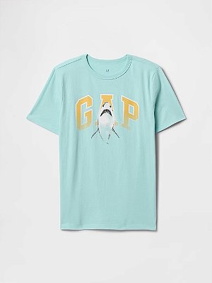 CAMISETA MANGA CURTA GAP KIDS - TUBARÃO - MENINO