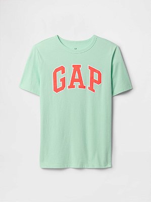 CAMISETA MANGA CURTA GAP - LOGO VERDE - MENINO