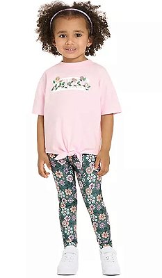 CONJUNTO 2 PEÇAS PUMA - FLORAL - MENINA
