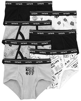 KIT 7 CUECAS CARTER'S - BEISEBOL - MENINO