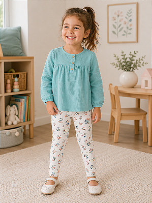 CONJUNTO 2 PEÇAS CARTER'S - FLORAL - MENINA