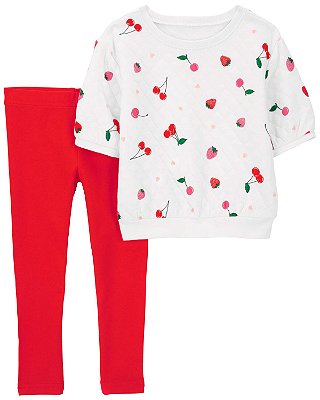CONJUNTO 2 PEÇAS CARTER'S - CEREJINHA- MENINA