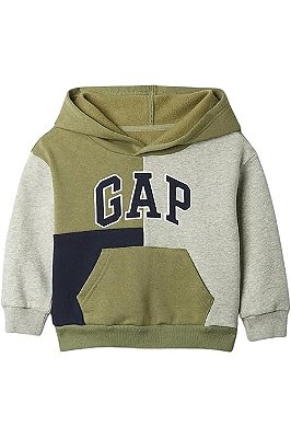 MOLETOM FLANELADO GAP - VERDE CINZA E AZUL - MENINO