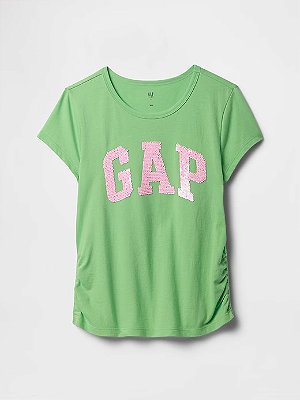 CAMISETA MANGA CURTA GAP - VERDE - MENINA