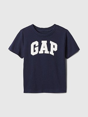 CAMISETA MANGA CURTA GAP KIDS - LOGO AZUL - MENINO
