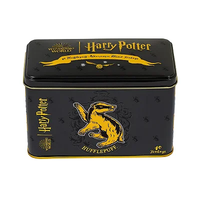 CAIXA DE CHÁ INGLÊS - HARRY POTTER  HUFFLEPUFF- 40 SACHÊS