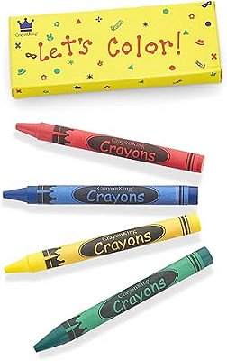 GIZ DE CERA CRAYONKING LET'S COLOR (CAIXINHA COM 4 UNIDADES)