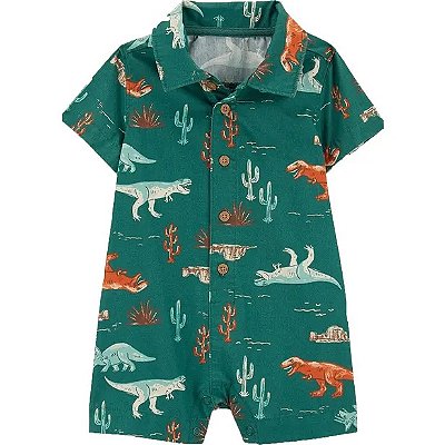 MACACÃO ROMPER CARTER'S - DINOSAURO VERDE - MENINO