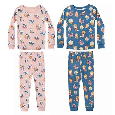 PIJAMA 4 PEÇAS MEMBER´S MARK - PANDINHAS - MENINA