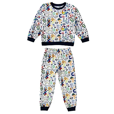 PIJAMA MOLETINHO TIP TOP - ANIMAIS E LETRAS - MENINO