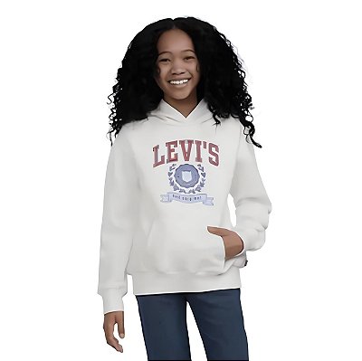 MOLETOM FLANELADO LEVI'S - OFF WHITE - MENINA