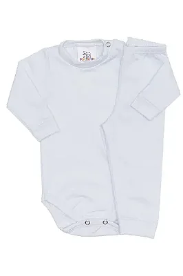 CONJUNTO TÉRMICO 2 PEÇAS COMFORT FOFOTINHOS - BRANCO - UNISSEX