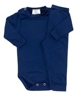 CONJUNTO TÉRMICO 2 PEÇAS COMFORT FOFOTINHOS - AZUL MARINHO - UNISSEX