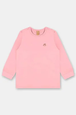 CAMISETA TÉRMICA MANGA LONGA UP BABY - ROSA - MENINA