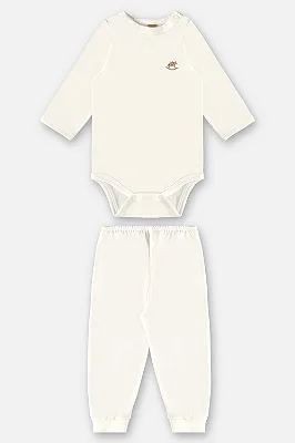 CONJUNTO TÉRMICO 2 PEÇAS UP BABY - BRANCO - UNISSEX