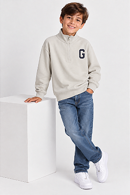 MOLETINHO FLANELADO GAP KIDS - CREME - MENINO