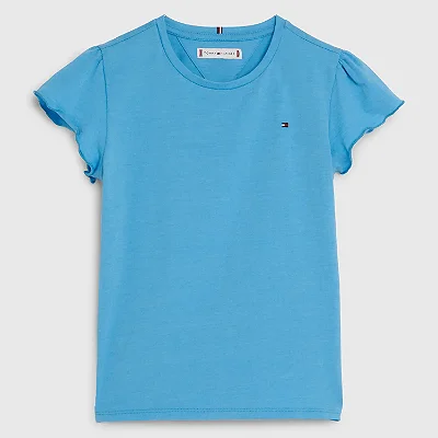 CAMISETA MANGA CURTA TOMMY HILFIGER - AZUL - MENINA