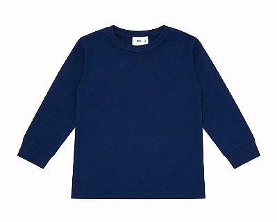 CAMISETA TÉRMICA MANGA LONGA COMFORT FOFOTINHOS - AZUL MARINHO - UNISSEX