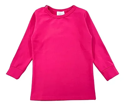 CAMISETA TÉRMICA MANGA LONGA COMFORT FOFOTINHOS - ROSA CHICLETE - MENINA