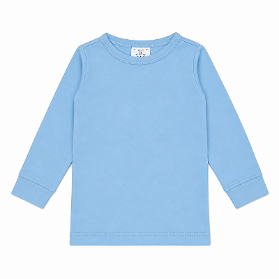 CAMISETA TÉRMICA MANGA LONGA COMFORT FOFOTINHOS - AZUL CLARO - UNISSEX