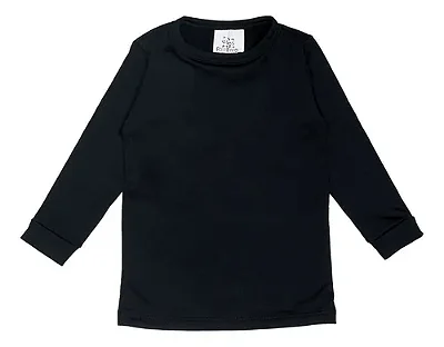 CAMISETA TÉRMICA MANGA LONGA COMFORT FOFOTINHOS - PRETO - UNISSEX