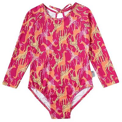 MAIÔ MODA PRAIA TIP TOP KIDS - GIRAFINHA - PROTEÇÃO UV50+ - MENINA
