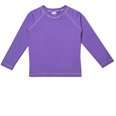 CAMISETA MODA PRAIA TIP TOP - LILÁS - PROTEÇÃO +50UV - MENINA