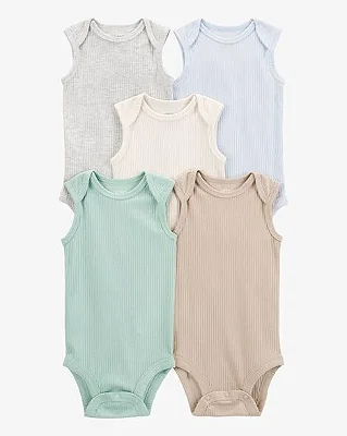 KIT 5 BODIES MANGA REGATA CARTER'S -  BASICO - UNISSEX