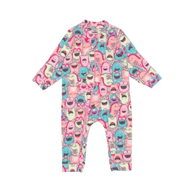 MACACÃO TÉRMICO SOFT PETTENATI FOFOTINHOS - MONSTRINHOS NEON ROSA - MENINA