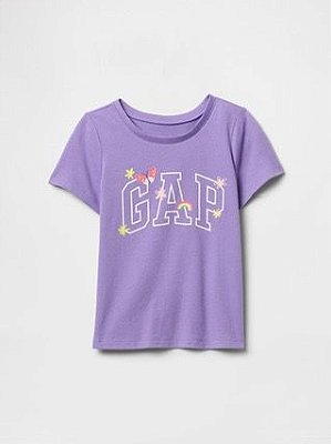 CAMISETA MANGA CURTA GAP - FLOR - MENINA