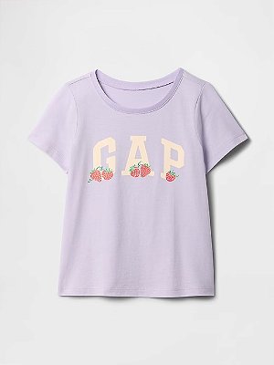 CAMISETA MANGA CURTA GAP - MORANGO NEON - MENINA