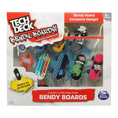 KIT 10 SKATE DE DEDINHOS TECH DECK - BENDY BOARDS