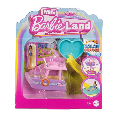 BARBIE LAND MINI MATTEL - BARCO E ESCORREGADOR - MENINA