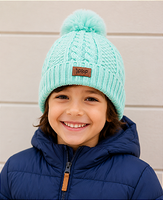 TOUCA TIP TOP KIDS - VERDE ÁGUA - (5-8 ANOS) - UNISSEX