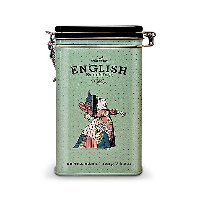 CAIXA DE CHÁ INGLÊS CHARBREW - RAINHA DE COPAS - 60 SACHÊS