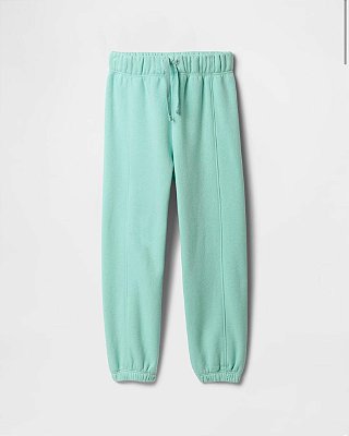 CALÇA MOLETOM  FLANELADO GAP - VERDE ÁGUA - MENINA