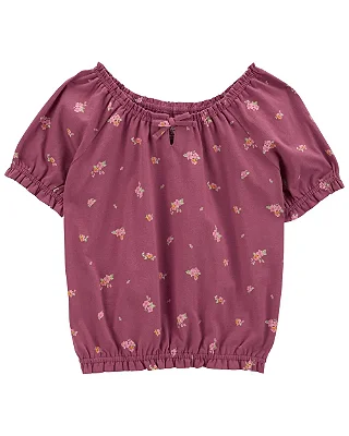 BATINHA OSHKOSH - FLORAL BORDO - MENINA