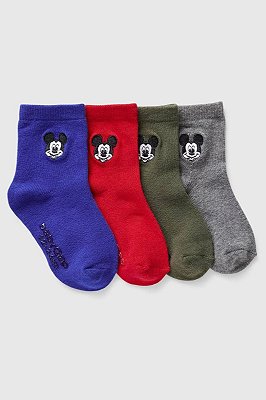 KIT 4 MEIAS GAP - MICKEY - MENINO