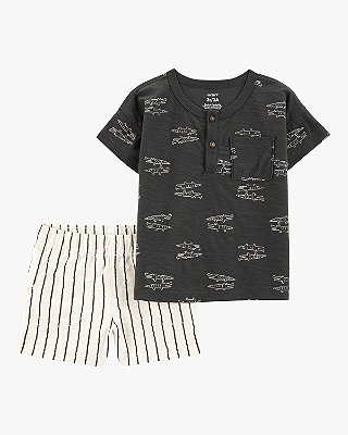 CONJUNTO VERÃO 2 PEÇAS CARTER'S - JACAREZINHO - MENINO
