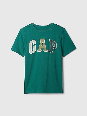CAMISETA MANGA CURTA GAP KIDS - VERDE - MENINO