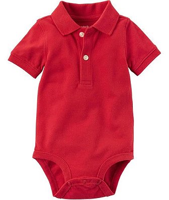 CAMISETA BODY POLO CARTER'S - VERMELHA - MENINO