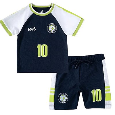 CONJUNTO VERÃO 2 PEÇAS TIP TOP KIDS - FOOTBALL - MENINO