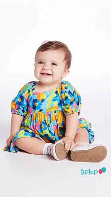 VESTIDO TIP TOP BABY - CAJU - MENINA