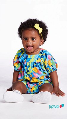 CONJUNTO VERÃO 2 PEÇAS TIP TOP BABY - CAJU - MENINA