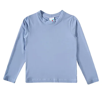 CAMISETA MODA PRAIA TIP TOP - LILÁS CLARO - PROTEÇÃO +50UV - MENINA