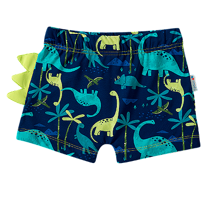 SUNGA MODA PRAIA TIP TOP KIDS -  DINOS - PROTEÇÃO UV50+  - MENINO